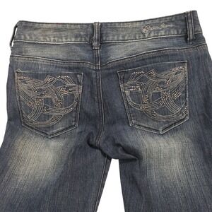 Guess Womens Bootcut Jeans Size 28 Blue Rhinestone Pocket Q0117100000